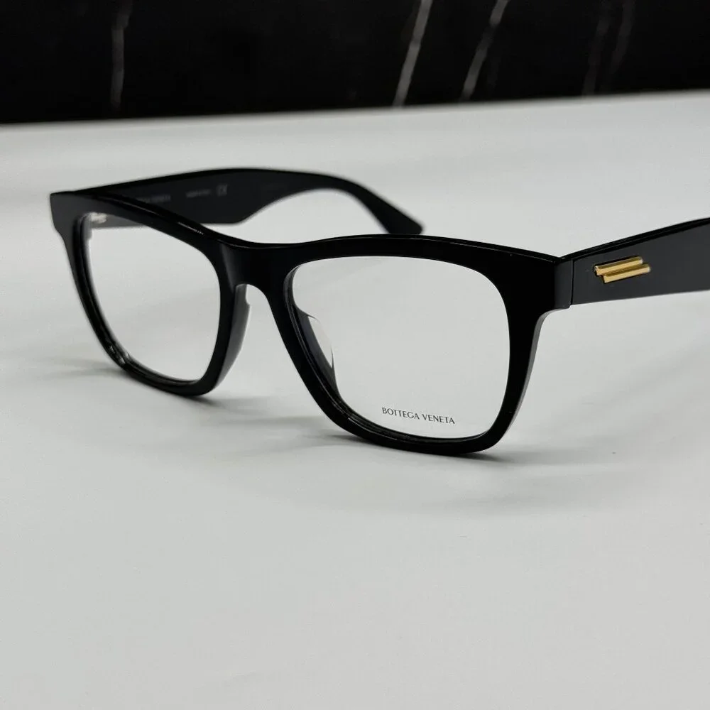 NEW BOTTEGA VENETA BV1120OA 001 BLACK SQUARE WOMEN EYEGLASSES
